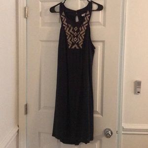 Navy/denim maternity dress